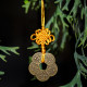 守富贵长命牌(黄色)The Longevity Wishful Plate (Yellow Strings) 守富贵长命牌(黄色)The Longevity Wishful Plate (Yellow Strings)