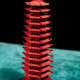 帝王砂十三层文昌塔 PAGODA IN CINNABAR 帝王砂十三层文昌塔 PAGODA IN CINNABAR