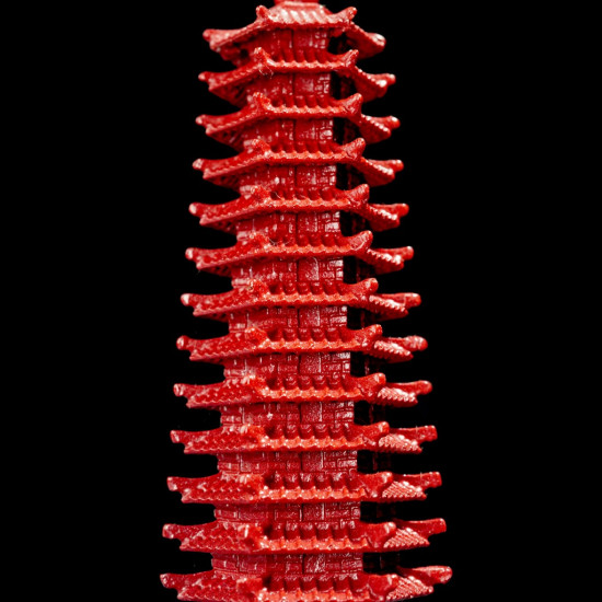 帝王砂十三层文昌塔 PAGODA IN CINNABAR 帝王砂十三层文昌塔 PAGODA IN CINNABAR