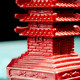帝王砂十三层文昌塔 PAGODA IN CINNABAR 帝王砂十三层文昌塔 PAGODA IN CINNABAR