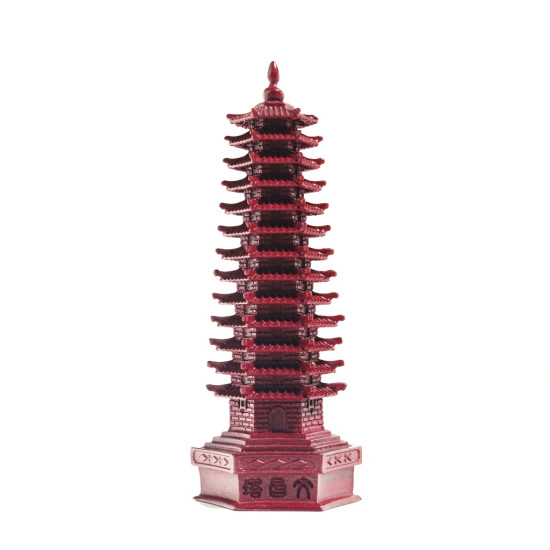 帝王砂十三层文昌塔 PAGODA IN CINNABAR 帝王砂十三层文昌塔 PAGODA IN CINNABAR
