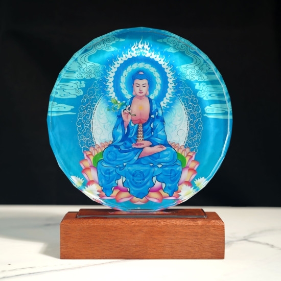 琉光溢彩药师摆件 Glazing Medicine Buddha Ornaments 琉光溢彩药师摆件 Glazing Medicine Buddha Ornaments