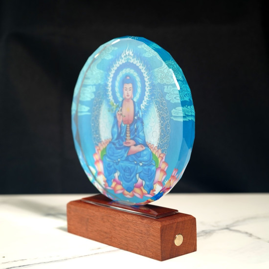 琉光溢彩药师摆件 Glazing Medicine Buddha Ornaments 琉光溢彩药师摆件 Glazing Medicine Buddha Ornaments