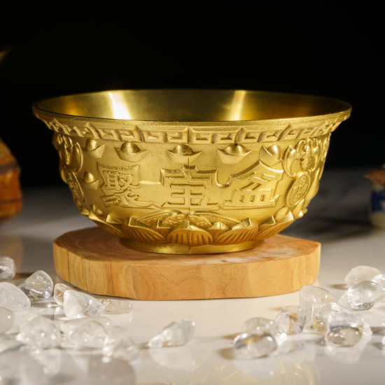 福海黄金聚宝盆 (大) Fuhai Golden Treasure Bowl (Big) 福海黄金聚宝盆 (大) Fuhai Golden Treasure Bowl (Big)