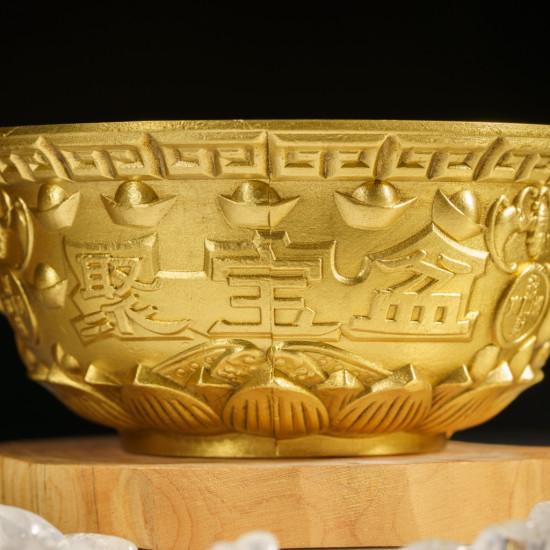 福海黄金聚宝盆 (大) Fuhai Golden Treasure Bowl (Big) 福海黄金聚宝盆 (大) Fuhai Golden Treasure Bowl (Big)