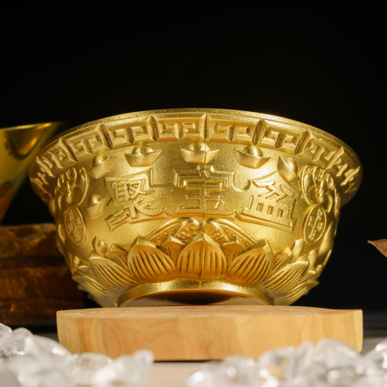 福海黄金聚宝盆 (大) Fuhai Golden Treasure Bowl (Big) 福海黄金聚宝盆 (大) Fuhai Golden Treasure Bowl (Big)