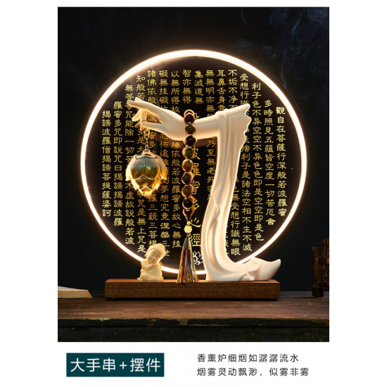 莲花佛手心经灯 莲花佛手心经灯