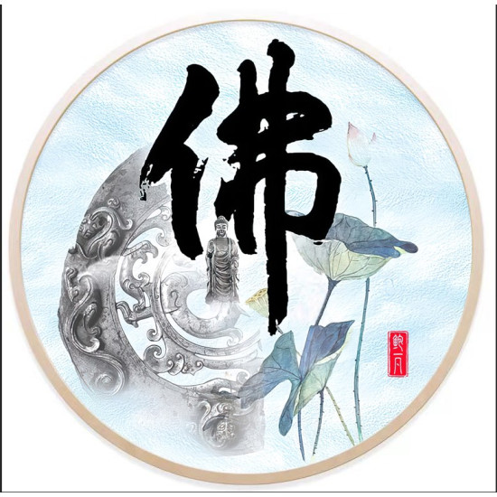 风水画 PT00099 : 静心修佛 风水画 PT00099 : 静心修佛
