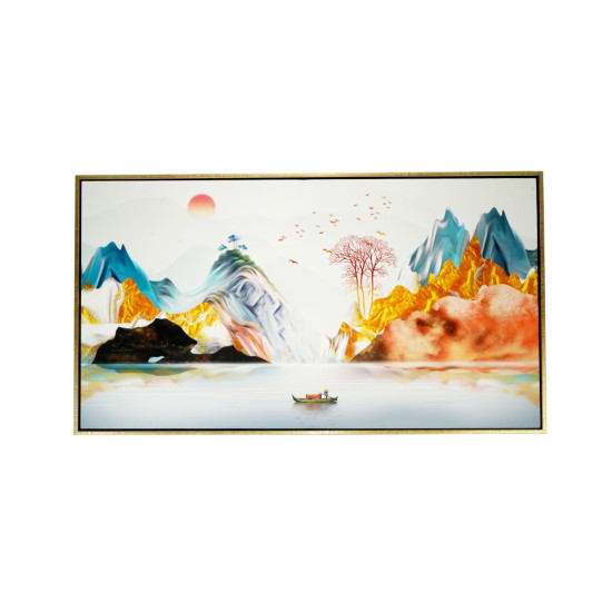 风水画 PT00122 : 秀丽山河 Beautiful Scenery Mountains And Rivers 风水画 PT00122 : 秀丽山河 Beautiful Scenery Mountains And Rivers