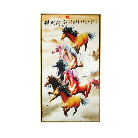 风水画 PT00125 : 八骏雄风 Eight Horses Auspicious 风水画 PT00125 : 八骏雄风 Eight Horses Auspicious