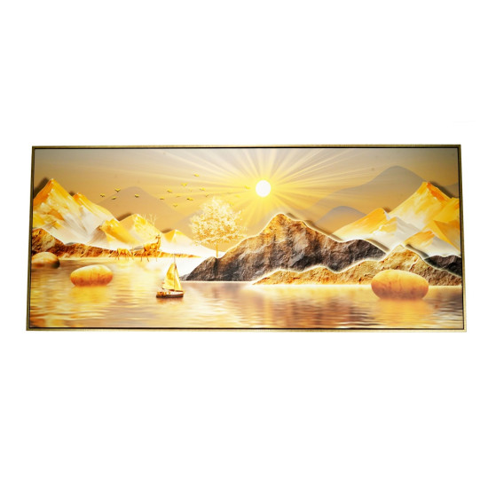 风水画 PT00127 : 金山富水 Rich And Abundance 风水画 PT00127 : 金山富水 Rich And Abundance