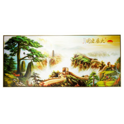 风水画 PT00129 : 壮丽长城 The Glorious Great Wall 风水画 PT00129 : 壮丽长城 The Glorious Great Wall
