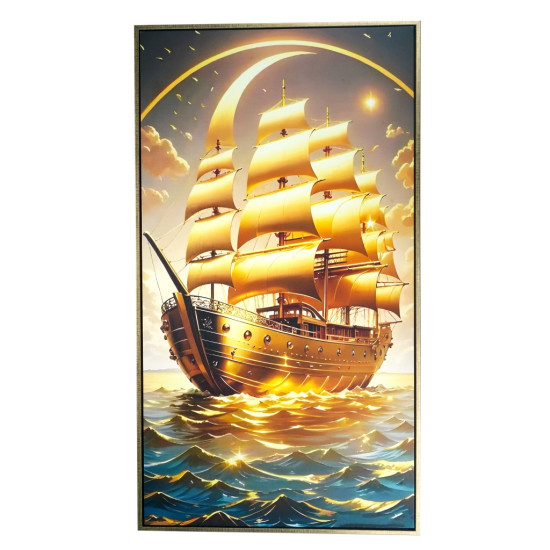 风水画 PT00137 : 金帆启航 Golden Sails 风水画 PT00137 : 金帆启航 Golden Sails